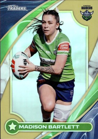 2024 NRL Traders NRLW Women Gold - WG07 Madison Bartlett Canberra Raiders
