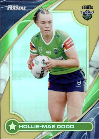 2024 NRL Traders NRLW Women Gold - WG08 Hollie-Mae Dodd Canberra Raiders