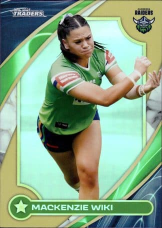2024 NRL Traders NRLW Women Gold - WG12 Mackenzie Wiki Canberra Raiders