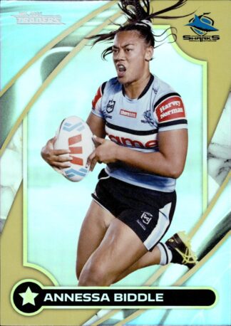 2024 NRL Traders NRLW Women Gold - WG13 Annessa Biddle Cronulla Sharks