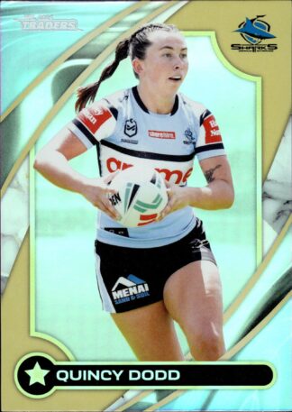 2024 NRL Traders NRLW Women Gold - WG14 Quincy Dodd Cronulla Sharks