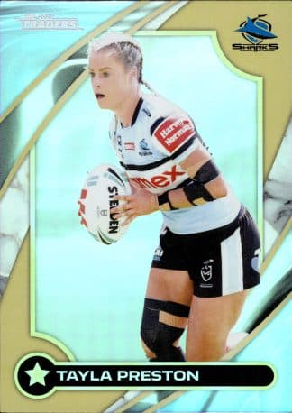 2024 NRL Traders NRLW Women Gold - WG16 Tayla Preston Cronulla Sharks
