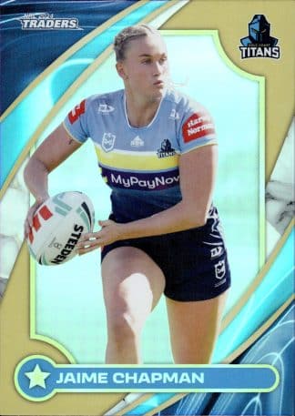 2024 NRL Traders NRLW Women Gold - WG22 Jaime Chapman Gold Coast Titans