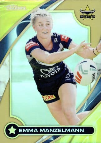 2024 NRL Traders NRLW Women Gold - WG32 Emma Manzelmann North QLD Cowboys
