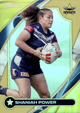 2024 NRL Traders NRLW Women Gold - WG35 Shaniah Power North QLD Cowboys