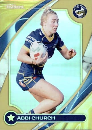 2024 NRL Traders NRLW Women Gold - WG39 Abbi Church Parramatta Eels