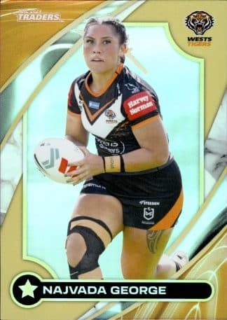 2024 NRL Traders NRLW Women Gold - WG57 Najvada George Wests Tigers