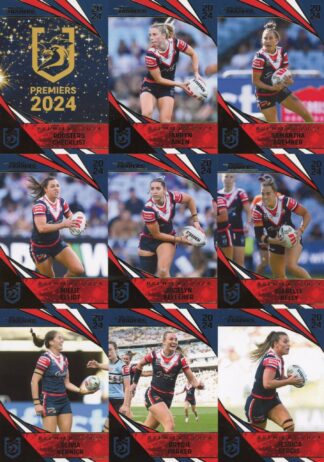 2024 NRL Traders Redeemed NRLW Premiers Set - PPW1 to PPW9 Sydney Roosters