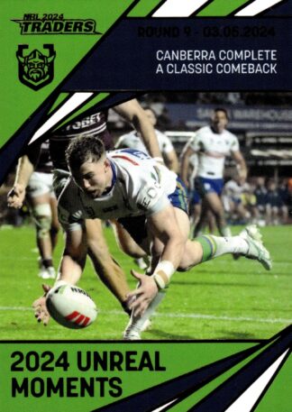 2024 NRL Traders Unreal Moment - GPP02 Hudson Young Canberra Raiders