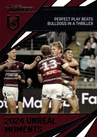2024 NRL Traders Unreal Moment - GPP07 Tolutau Koula Manly Sea Eagles
