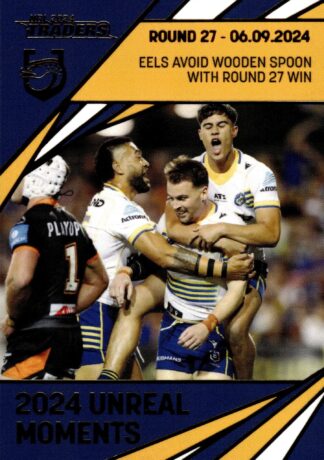 2024 NRL Traders Unreal Moment - GPP11 Clinton Gutherson Parramatta Eels