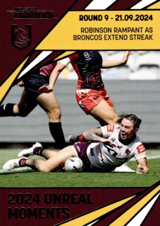 2024 NRL Traders Unreal Moment - GPP18 Julia Robinson Brisbane Broncos