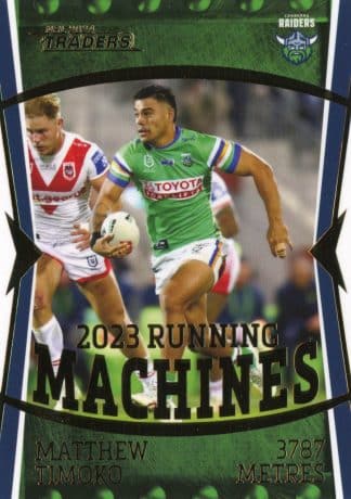 2024 NRL Traders NRL Running Machine - RM02 Matthew Timoko Canberra Raiders