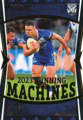 2024 NRL Traders NRL Running Machine - RM03 Jacob Kiraz Canterbury Bulldogs