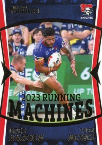 2024 NRL Traders NRL Running Machine - RM09 Greg Marzhew Newcastle Knights
