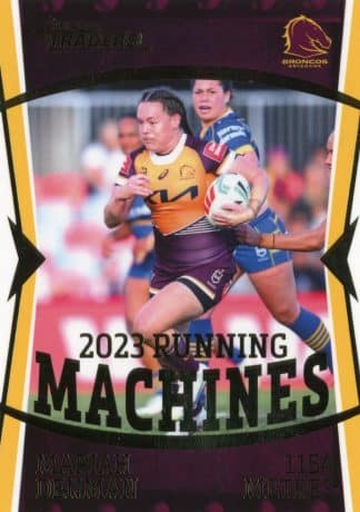 2024 NRL Traders NRLW Running Machine - RM18 Mariah Denman Brisbane Broncos