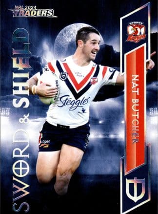 2024 NRL Traders Sword & Shield - SS30 Nat Butcher Sydney Roosters
