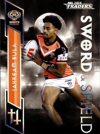 2024 NRL Traders Sword & Shield - SS33 Jahream Bula Wests Tigers