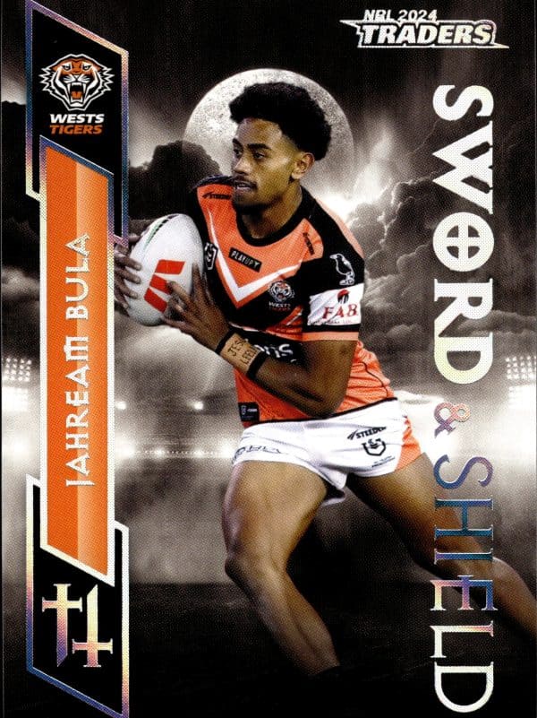 2024 NRL Traders Sword & Shield - SS33 Jahream Bula Wests Tigers