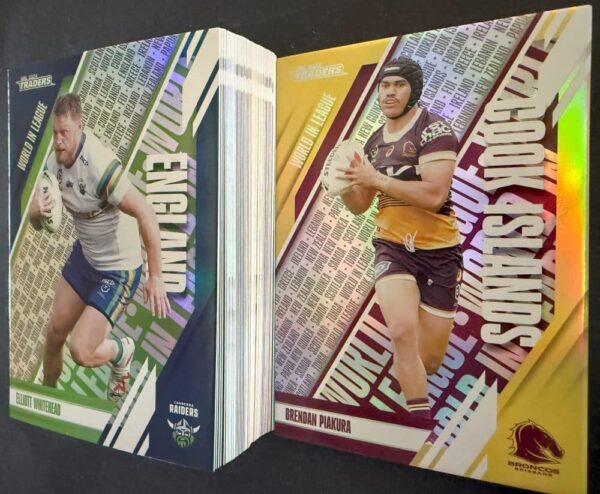 2024 NRL Traders World In League Parallel - Full Set 54 Cards