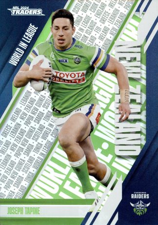 2024 NRL Traders World In League Parallel - WLP06 Joseph Tapine Canberra Raiders