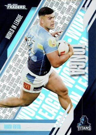 2024 NRL Traders World In League Parallel - WLP17 David Fifita Gold Coast Titans