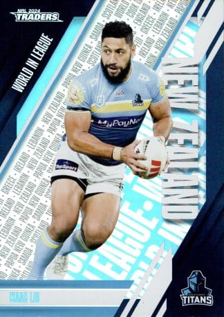 2024 NRL Traders World In League Parallel - WLP18 Isaac Lui Gold Coast Titans