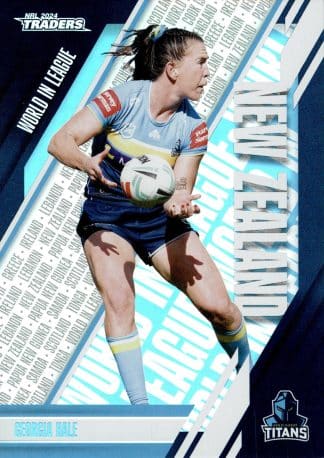 2024 NRL Traders World In League Parallel - WLP19 Georgia Hale Gold Coast Titans