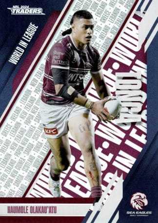2024 NRL Traders World In League Parallel - WLP22 Haumole Olakau'atu Manly Sea Eagles