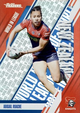 2024 NRL Traders World In League Parallel - WLP27 Abigail Roache Newcastle Knights