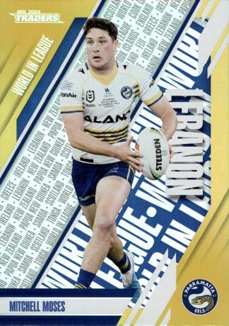 2024 NRL Traders World In League Parallel - WLP34 Mitchell Moses Parramatta Eels