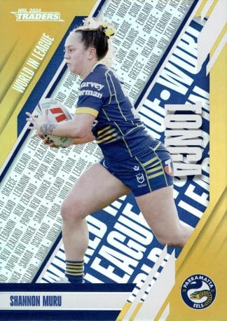 2024 NRL Traders World In League Parallel - WLP36 Shannon Muru Parramatta Eels