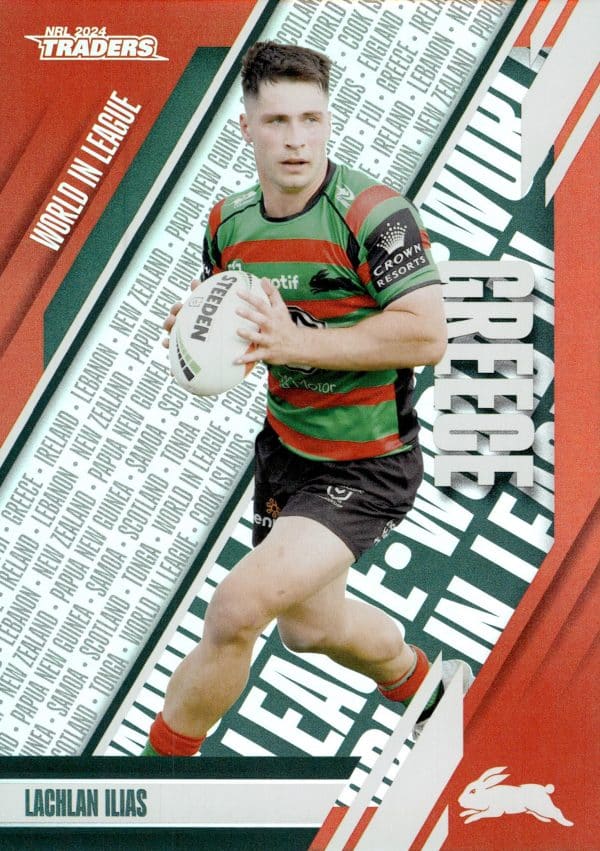 2024 NRL Traders World In League Parallel - WLP40 Lachlan Ilias South Sydney Rabbitohs