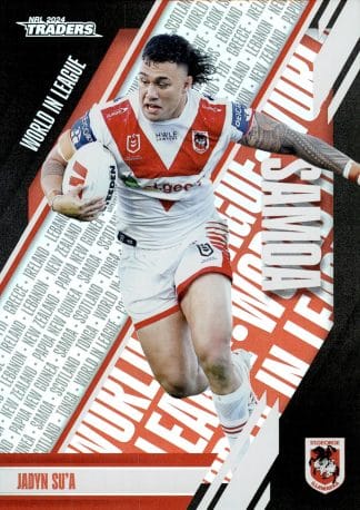 2024 NRL Traders World In League Parallel - WLP42 Jaydn Su'a St George Dragons