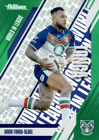 2024 NRL Traders World In League Parallel - WLP49 Addin Fonua-Blake Warriors