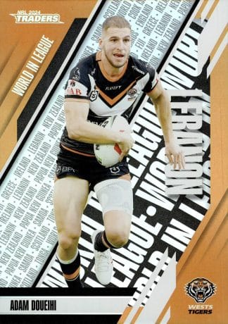 2024 NRL Traders World In League Parallel - WLP51 Adam Doueihi  Wests Tigers