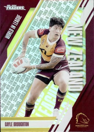 2024 NRL Traders World In League - WL03 Gayle Broughton on Brisbane Broncos