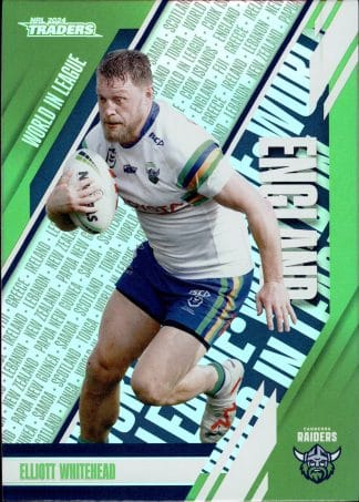 2024 NRL Traders World In League - WL05 Elliott Whitehead Canberra Raiders
