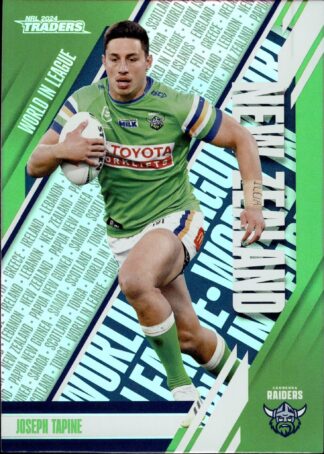 2024 NRL Traders World In League - WL06 Joseph Tapine Canberra Raiders