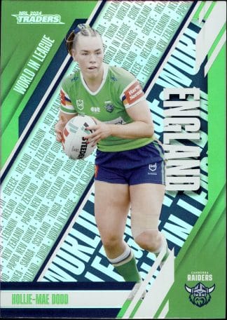 2024 NRL Traders World In League - WL07 Hollie-Mae Dodd Canberra Raiders