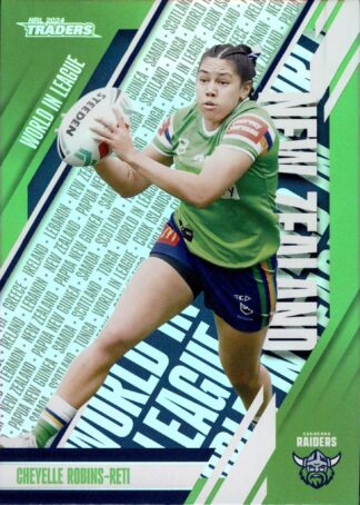 2024 NRL Traders World In League - WL08 Cheyelle Robins-Reti Canberra Raiders