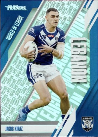 2024 NRL Traders World In League - WL10 Jacob Kiraz Canterbury Bulldogs