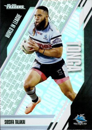 2024 NRL Traders World In League - WL12 Siosifa Talakai Cronulla Sharks