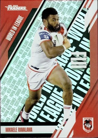 2024 NRL Traders World In League - WL41 Mikaele Ravalawa St George Dragons