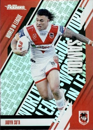 2024 NRL Traders World In League - WL42 Jaydn Su'a St George Dragons