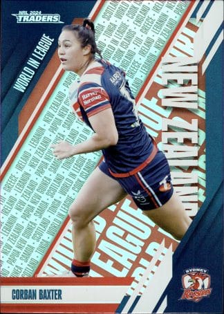 2024 NRL Traders World In League - WL47 Corban Baxter Sydney Roosters