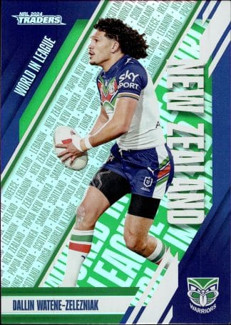 2024 NRL Traders World In League - WL50 Dallin Watene-Zelezniak Warriors