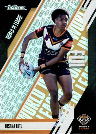 2024 NRL Traders World In League - WL53 Losana Lutu Wests Tigers