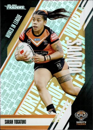 2024 NRL Traders World In League - WL54 Sarah Togatuki Wests Tigers