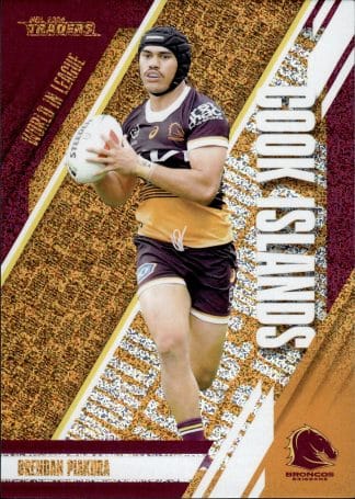 2024 NRL Traders World In League Copper - WLC01 Brendan Piakura Brisbane Broncos